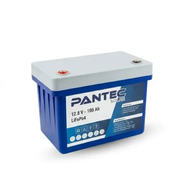 Pantec 12.8V 100Ahm lifePO4 lityum pil