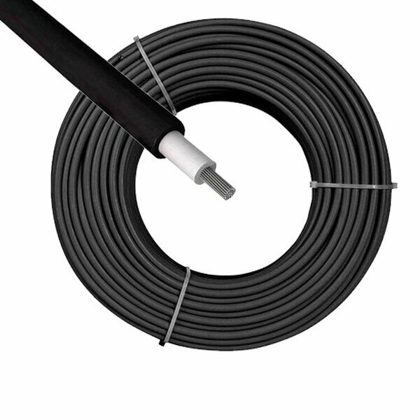 Siyah 6mm solar kablo 1 metre