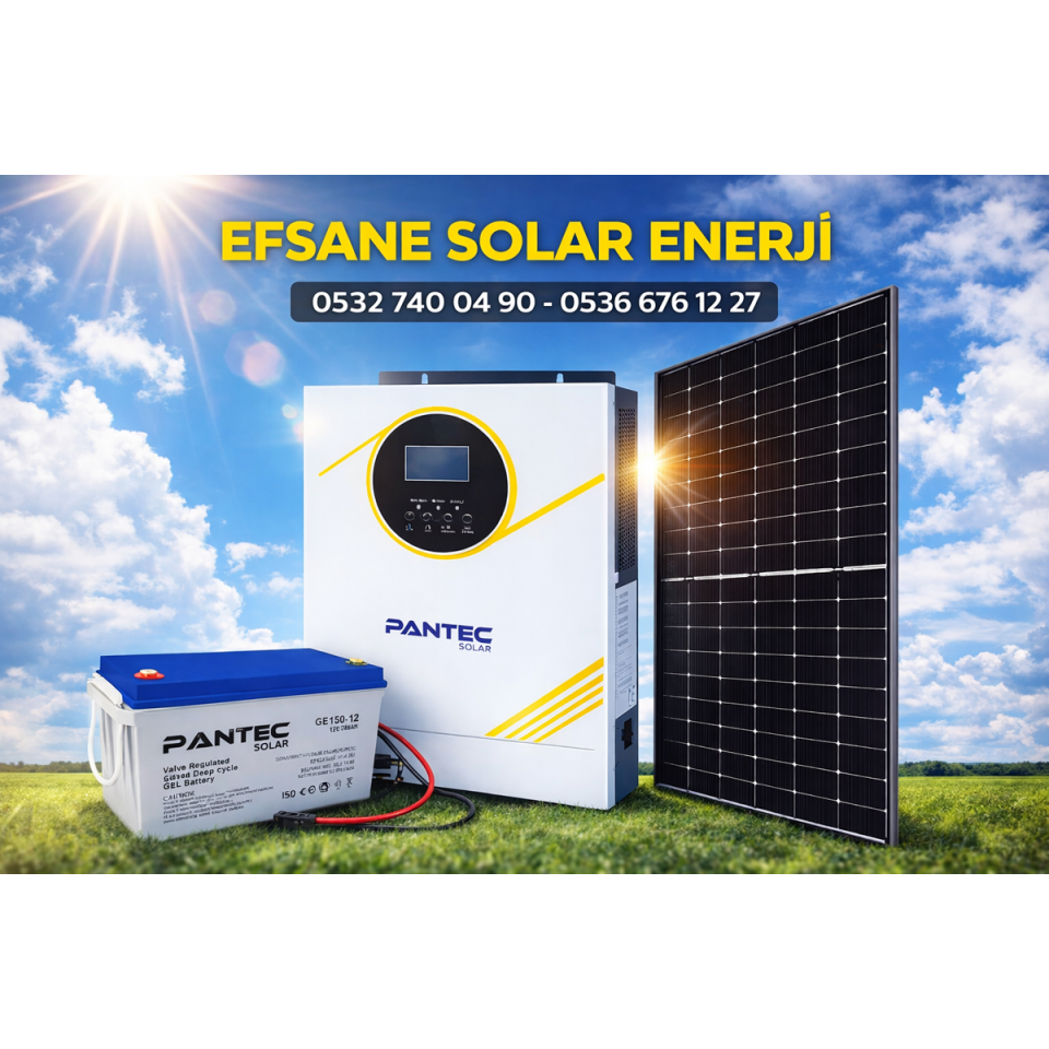 3 kw  bağ-bahçe  güneş paneli hazır  paket