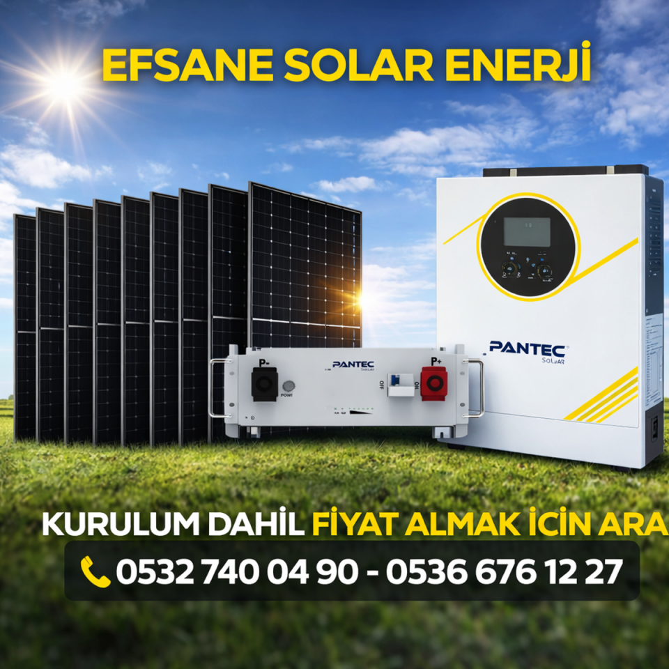6.2 kw  Lityum hazır solar paket